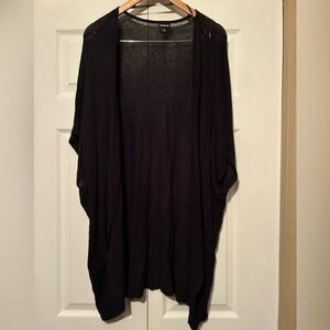Torrid Black Textured Knit Cardigan